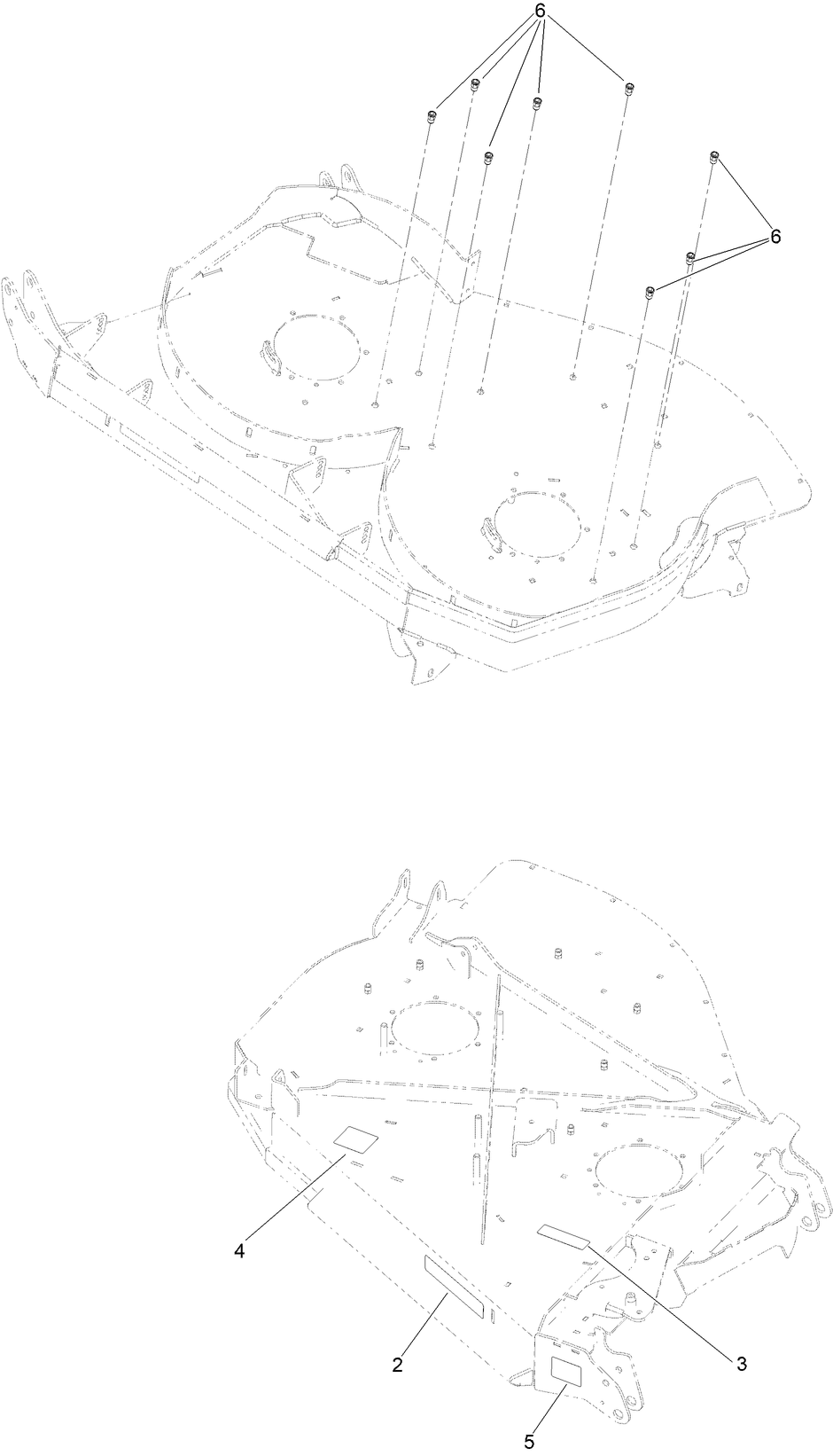 Rh Wing Deck Decal Assembly No. 142-6823 Diagram and Parts List for 72144 400000000 - 412436443 Toro Lawn Tractor