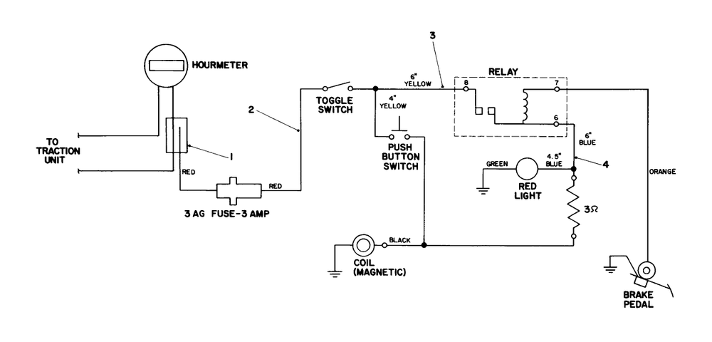Electrical Schematic Diagram and Parts List for 30777 10000001 - 19999999 Toro Lawn Tractor