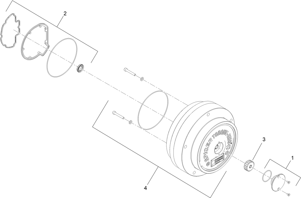 Drivetrain Assembly  Planetary Gearbox Assembly Diagram and Parts List for 22219 400000000 - 999999999 Toro Lawn Tractor Accessories