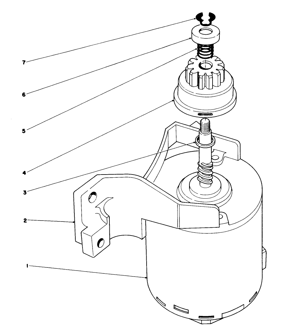 Starter Assembly Diagram and Parts List for 16793 8000001 - 8999999 Toro Lawn Mower