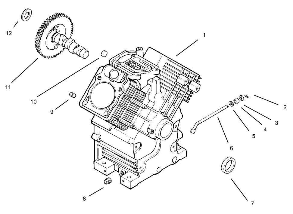 Crankcase-Kohler Engine Model Ch20qs Ps 64556 Diagram and Parts List for 30612 790001 - 799999 Toro Lawn Tractor