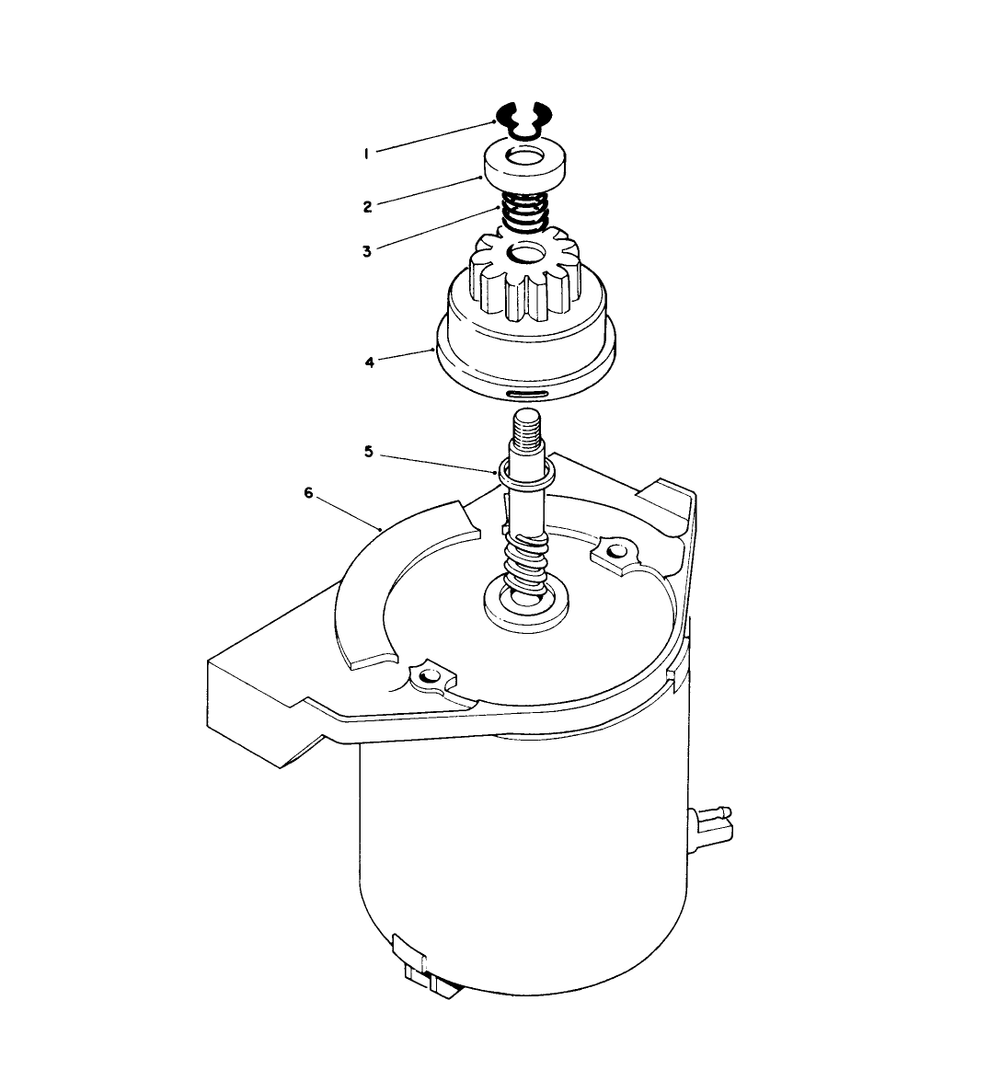 Starter Motor Assembly Diagram and Parts List for 20925B 0000001 - 0999999 Toro Lawn Mower