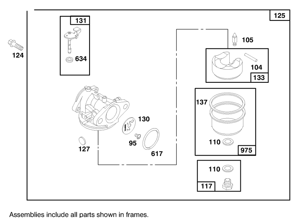 Engine Briggs & Stratton Model 12h807-0660-01 Diagram and Parts List for 20480 7900001 - 7999999 Toro Lawn Mower