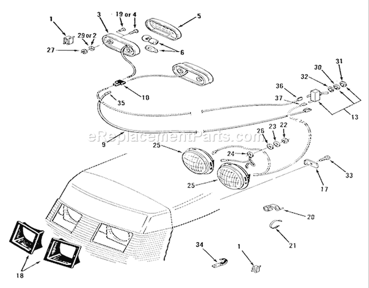 Page F Diagram and Parts List for B1-16O801 1988 Toro Lawn Tractor