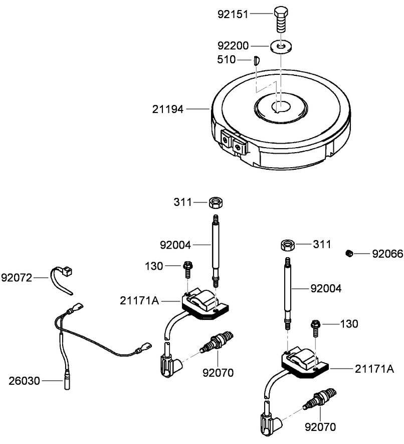 Electric Equipment Assembly Diagram and Parts List for 38684 (290000001-290999999)(2009) Toro Lawn Mower