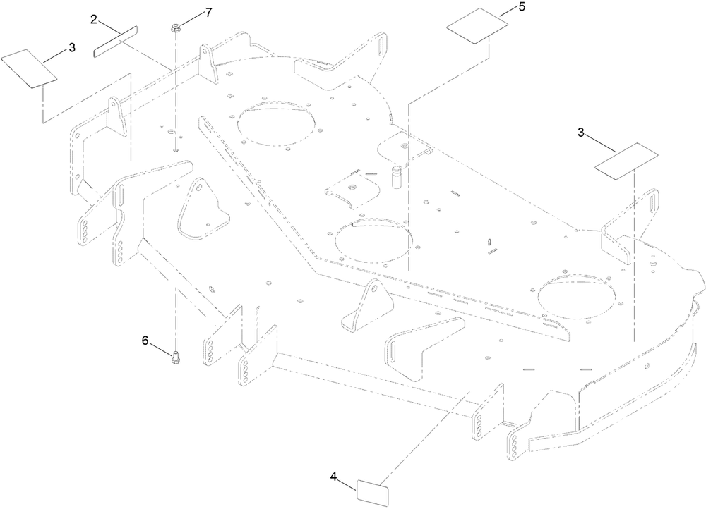 Deck Decal Assembly No. 140-0352 Diagram and Parts List for 74890 400000000 - 412151772 Toro Lawn Tractor
