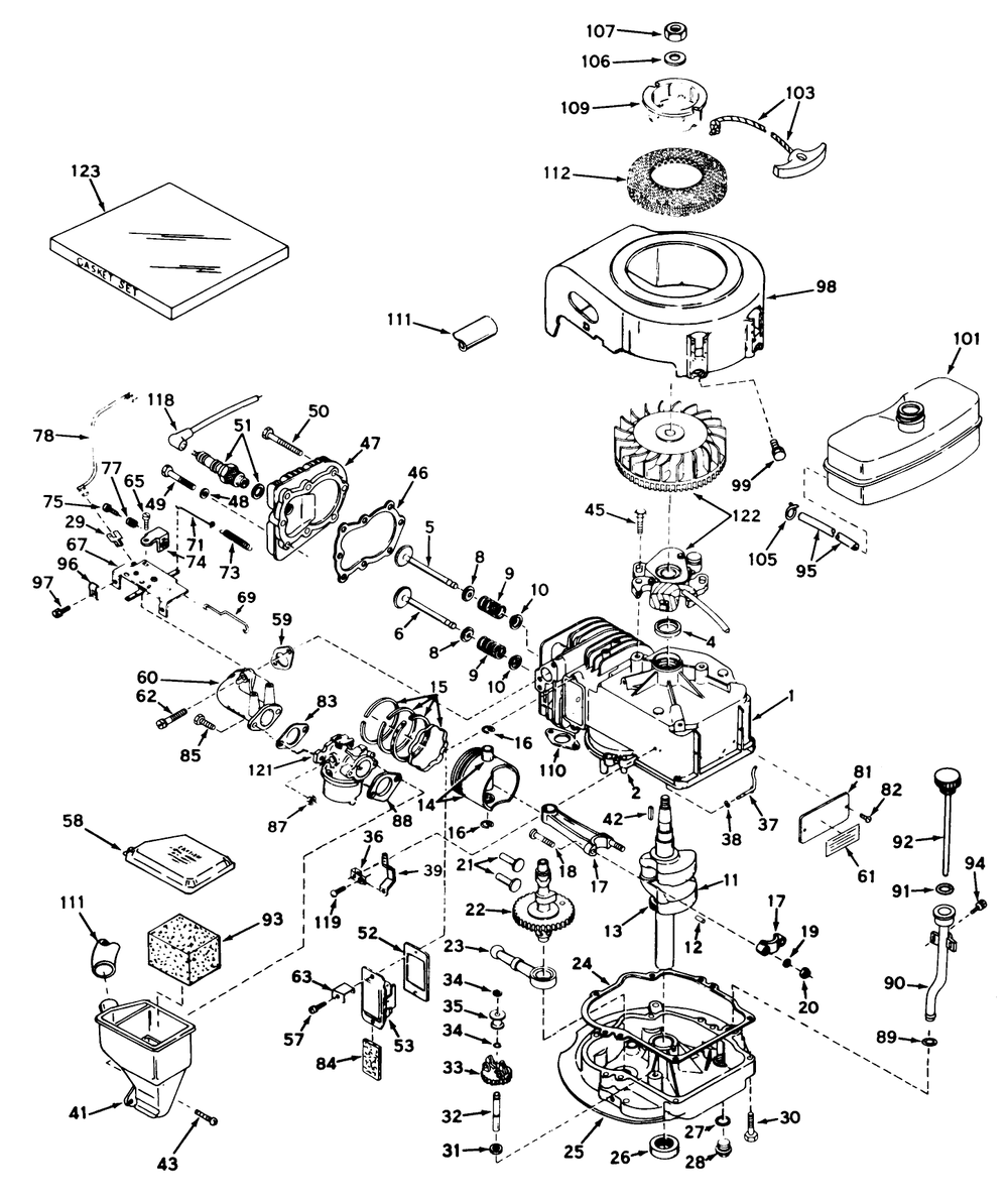 Engine Tecumseh Model No. Lav30-30482j And Lav30-30483j Diagram and Parts List for 18208 2000001 - 2999999 Toro Lawn Mower