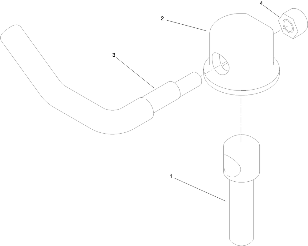 Lever Assembly Diagram and Parts List for 74268 (313000001-313999999)(2013) Toro Lawn Mower