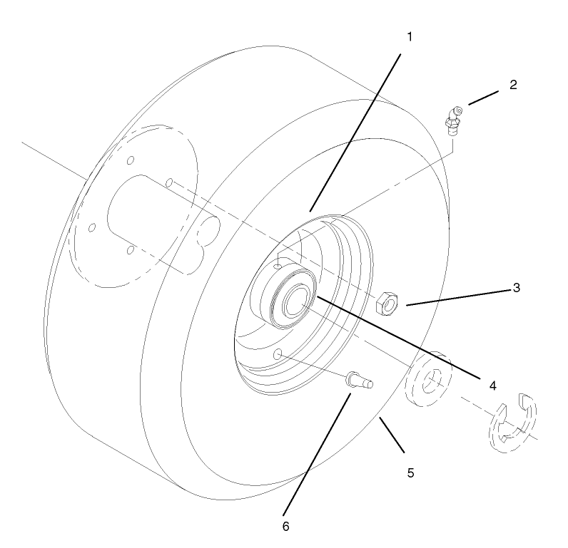 Wheel And Tire Asm Diagram and Parts List for 30167 695001 - 699999 Toro Lawn Tractor Accessories