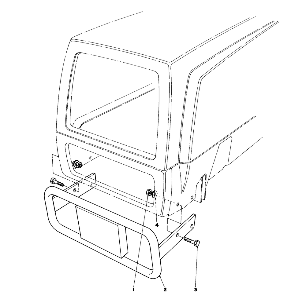 Bumper Kit Model No. 59102 (Optional) Diagram and Parts List for 57360 5000001 - 5999999 Toro Lawn Tractor
