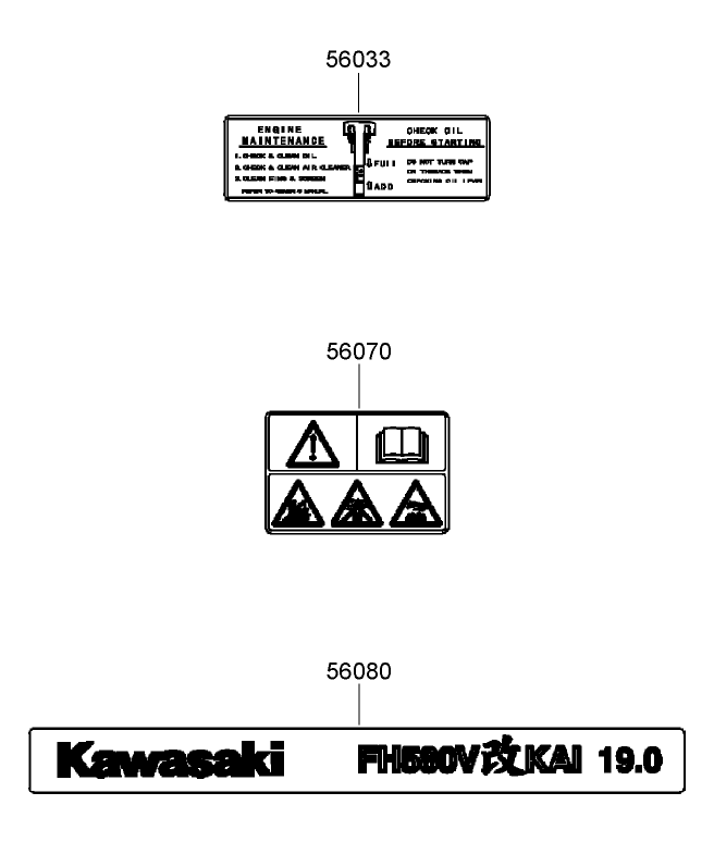 Label Assembly Diagram and Parts List for 74409TE (280000001-280999999)(2008) Toro Lawn Mower