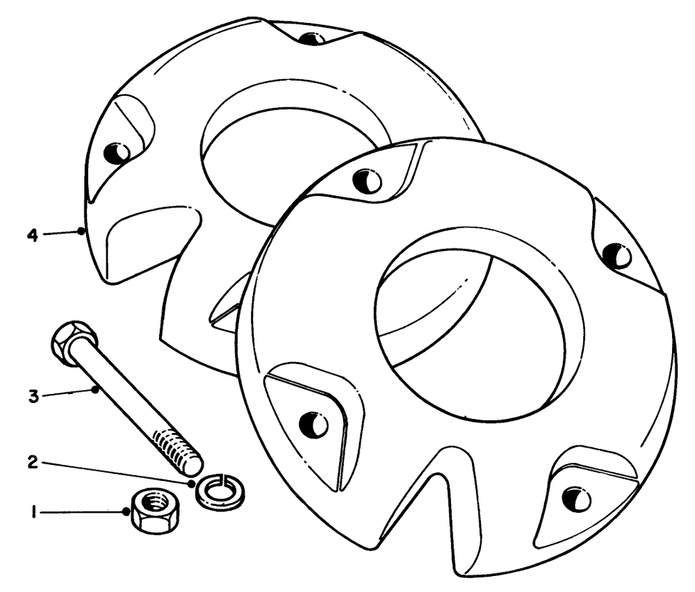 Wheel Weights Model No. 11-0440 (Optional) Diagram and Parts List for 30773 40001 - 40499 Toro Lawn Tractor Accessories