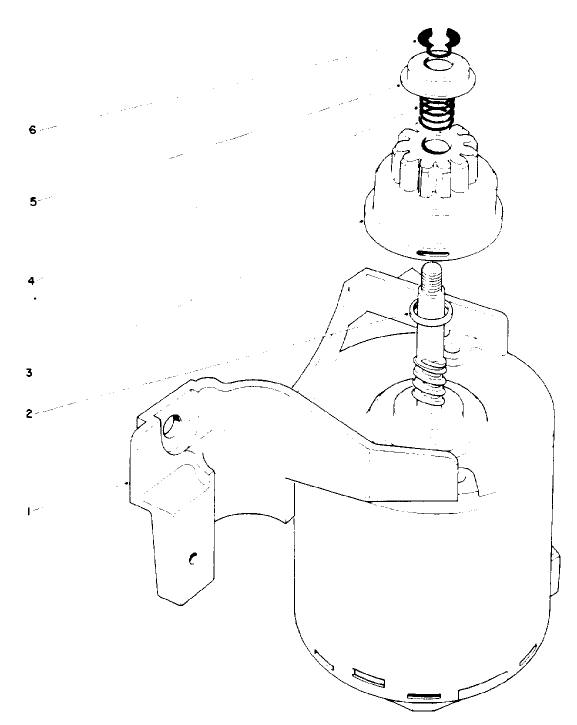 Starter Motor Assembly No. 43-4340 Diagram and Parts List for 10510 1000001 - 1999999 Toro Lawn Mower