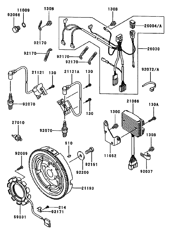 Electric Equipment Assembly Diagram and Parts List for 74236 (220000001-220999999)(2002) Toro Lawn Mower