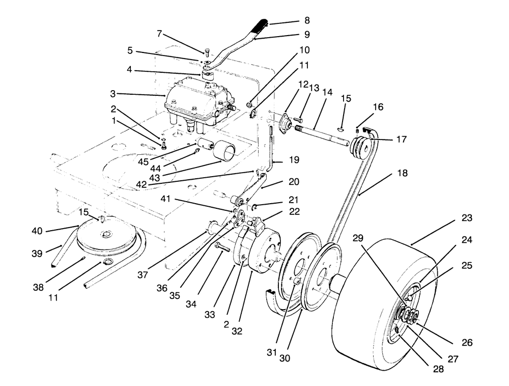 Axle Assembly Diagram and Parts List for 30180 490731 - 499999 Toro Lawn Tractor Accessories