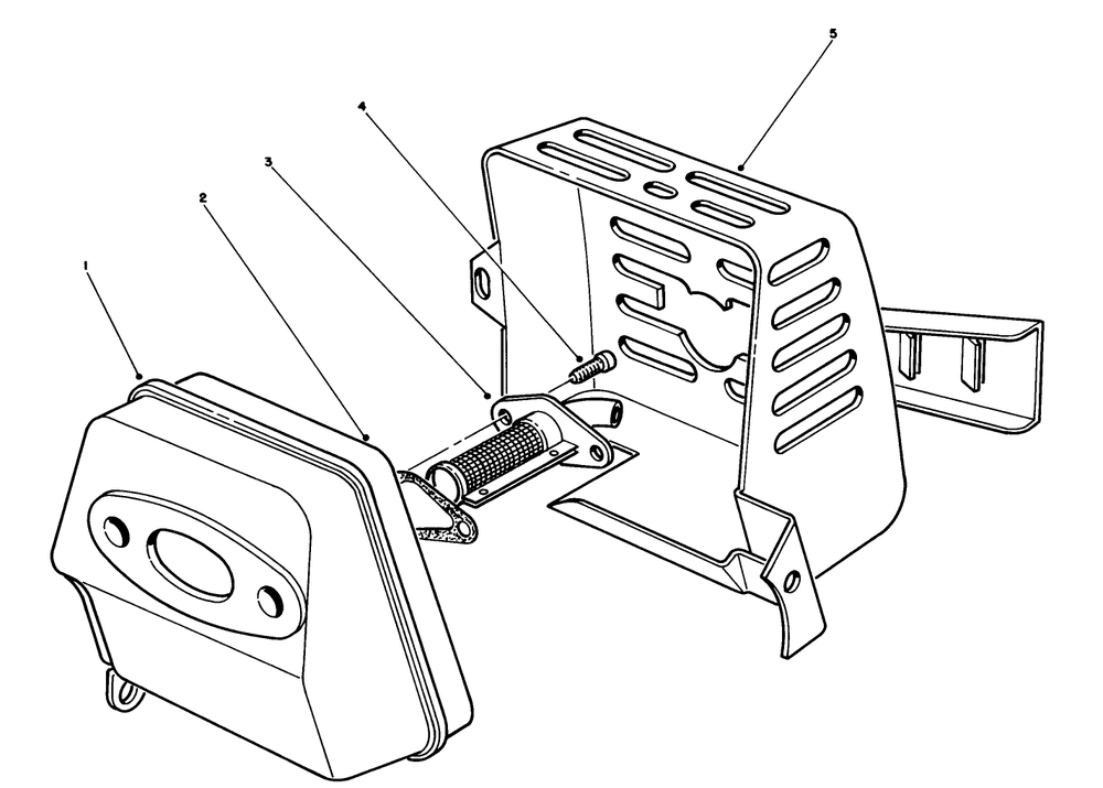 Spark Arrestor Muffler Kit 52-5090 (Optional) Diagram and Parts List for 51643 7000001 - 7999999 Toro Trimmer