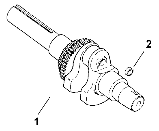 Crankshaft (Model 73429 Only) Diagram and Parts List for 73429 9900001 - 9999999 Toro Lawn Tractor
