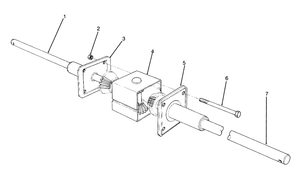 Differential Assembly Diagram and Parts List for 70040 59000001 - 59999999 Toro Lawn Tractor
