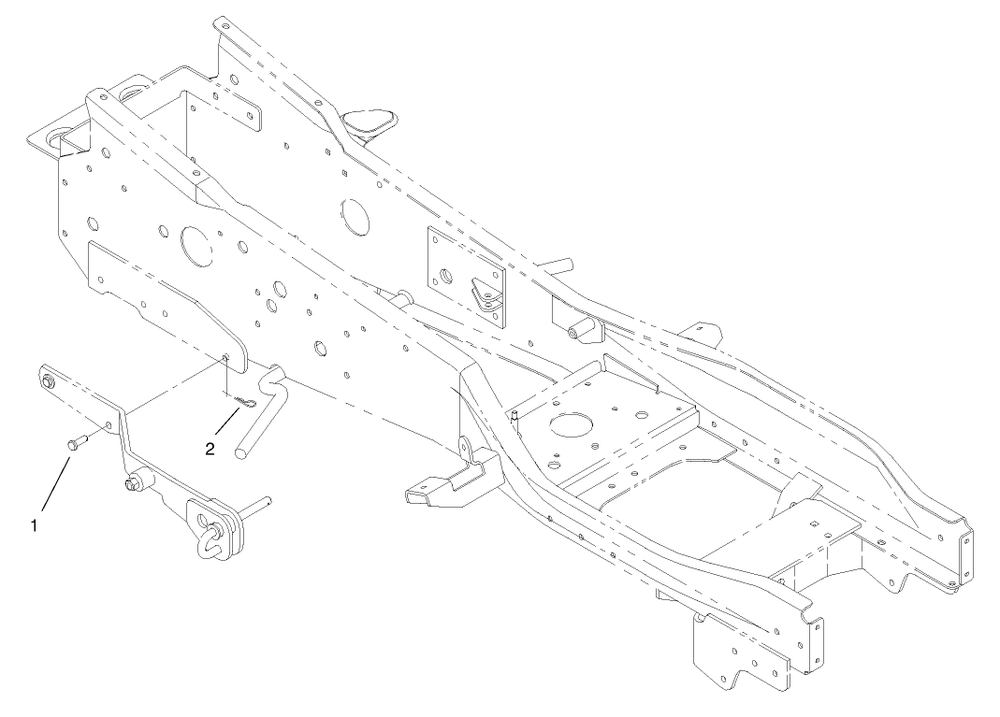 Mounting Assembly Diagram and Parts List for 79365 8900001 - 8999999 Toro Lawn Tractor
