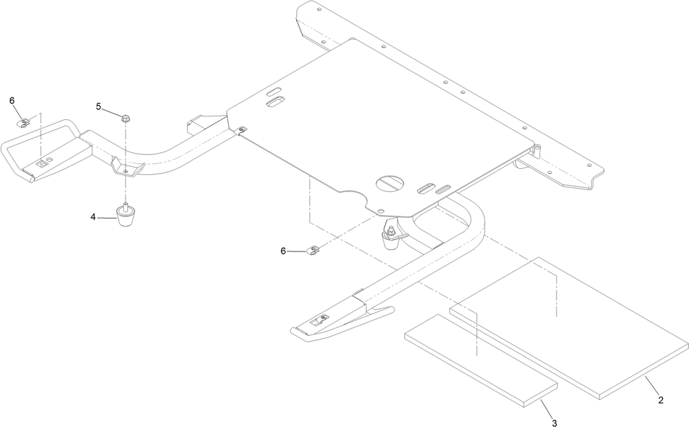 Hopper Frame Assembly No. 109-4086 Diagram and Parts List for 74316 400000000 - 999999999 Toro Lawn Tractor