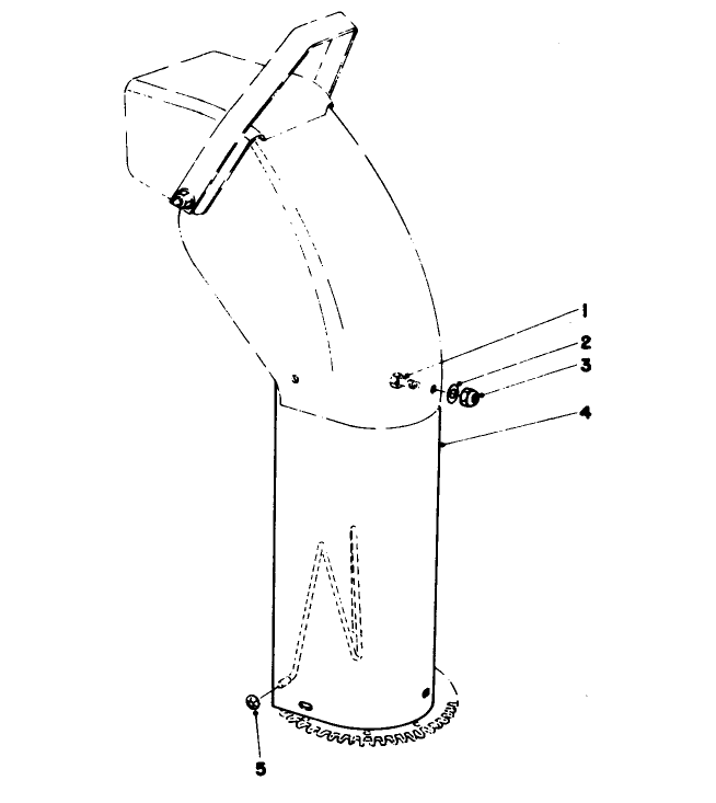 Chute Extension Kit 26-1100 (Optional) Diagram and Parts List for 38090 4000001 - 4999999 Toro Snow Blower