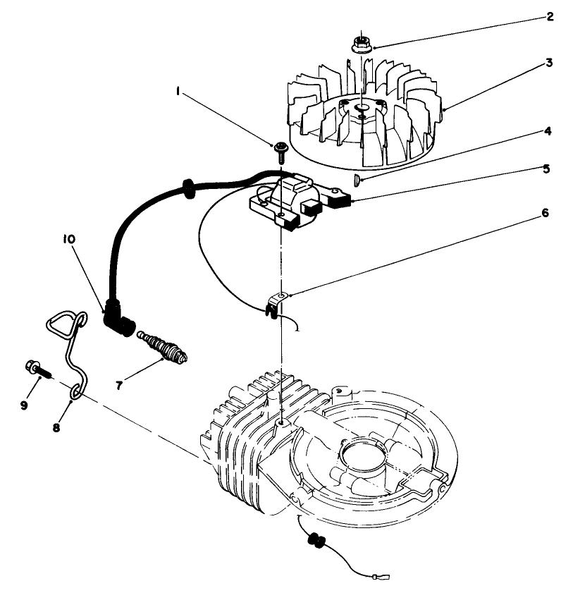 Engine Assembly Model No. 47ph7 (Continued) Diagram and Parts List for 22700C 8000001 - 8999999 Toro Lawn Mower