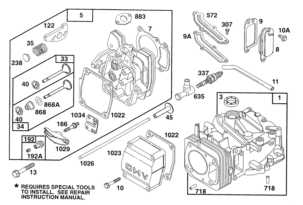 Engine Gts 150 Diagram and Parts List for 22153BC 5900001 - 5999999 Toro Lawn Mower