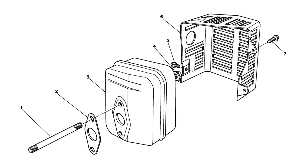 Muffler Assembly (Model No. Vml0-2) Diagram and Parts List for 20211 1000001 - 1999999 Toro Lawn Mower