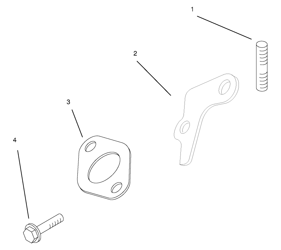 Exhaust Diagram and Parts List for 72045 8900001 - 8900399 Toro Lawn Tractor