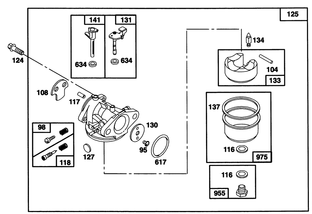 Engine Briggs & Stratton Model 122702-0182-01 Diagram and Parts List for 20907B 3900001 - 3999999 Toro Lawn Mower