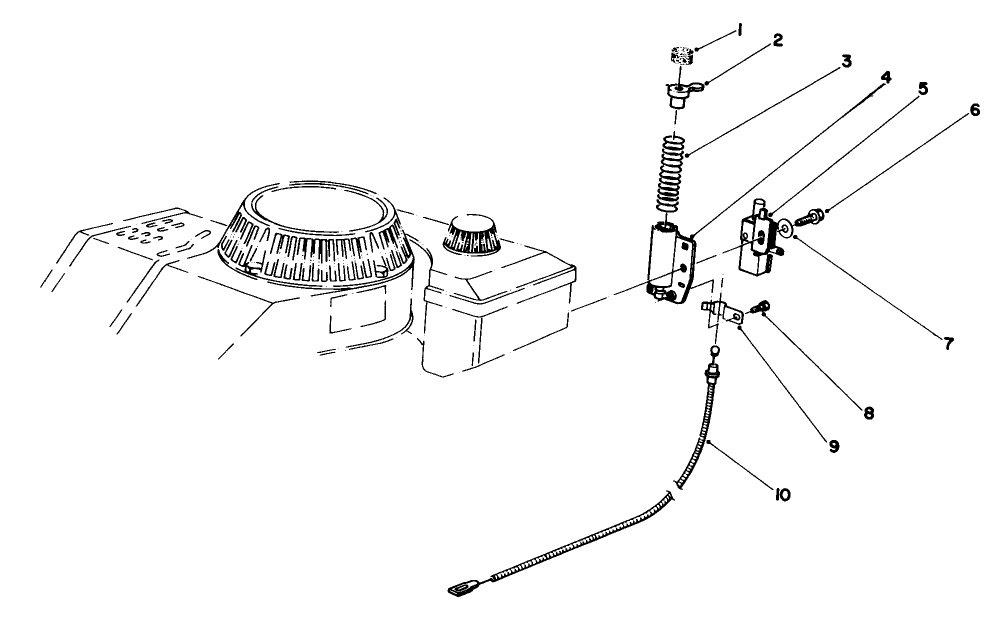 Brake Assembly Diagram and Parts List for 20581 4000001 - 4999999 Toro Lawn Mower