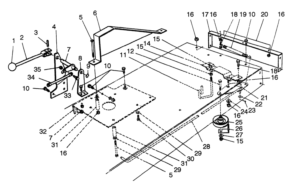 Traction Assembly Diagram and Parts List for 56185 2000001 - 2999999 Toro Lawn Tractor
