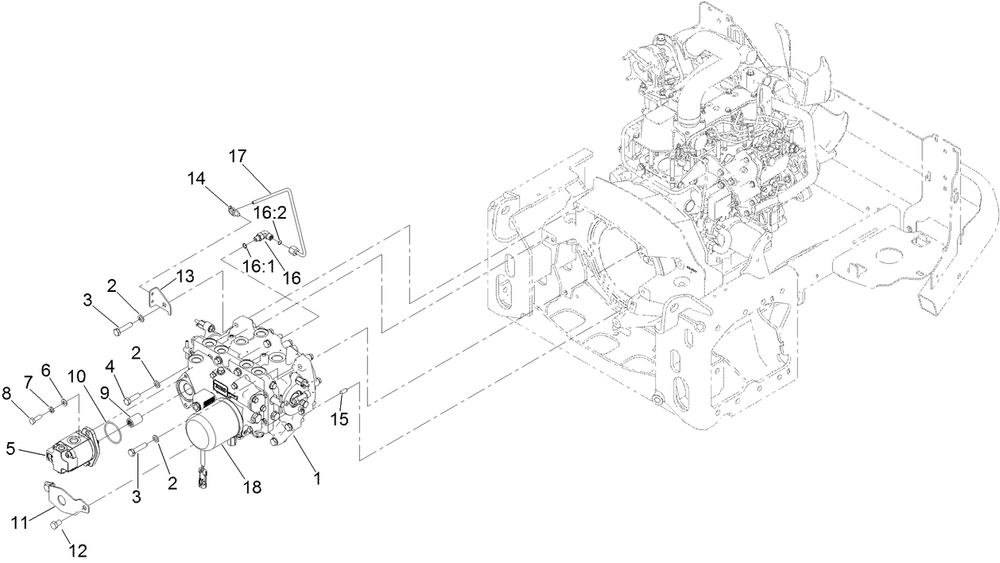 Transmission Assembly Diagram and Parts List for 72098 413000000 - 999999999 Toro Lawn Tractor