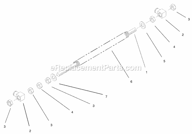Front Spring Assembly No. 103-1987 Diagram and Parts List for 74179 230006001-230007000 Toro Lawn Mower