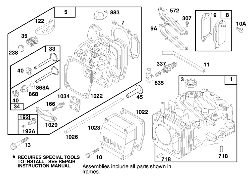 Engine Gts 150 Diagram and Parts List for 20474 6900001 - 6999999 Toro Lawn Mower