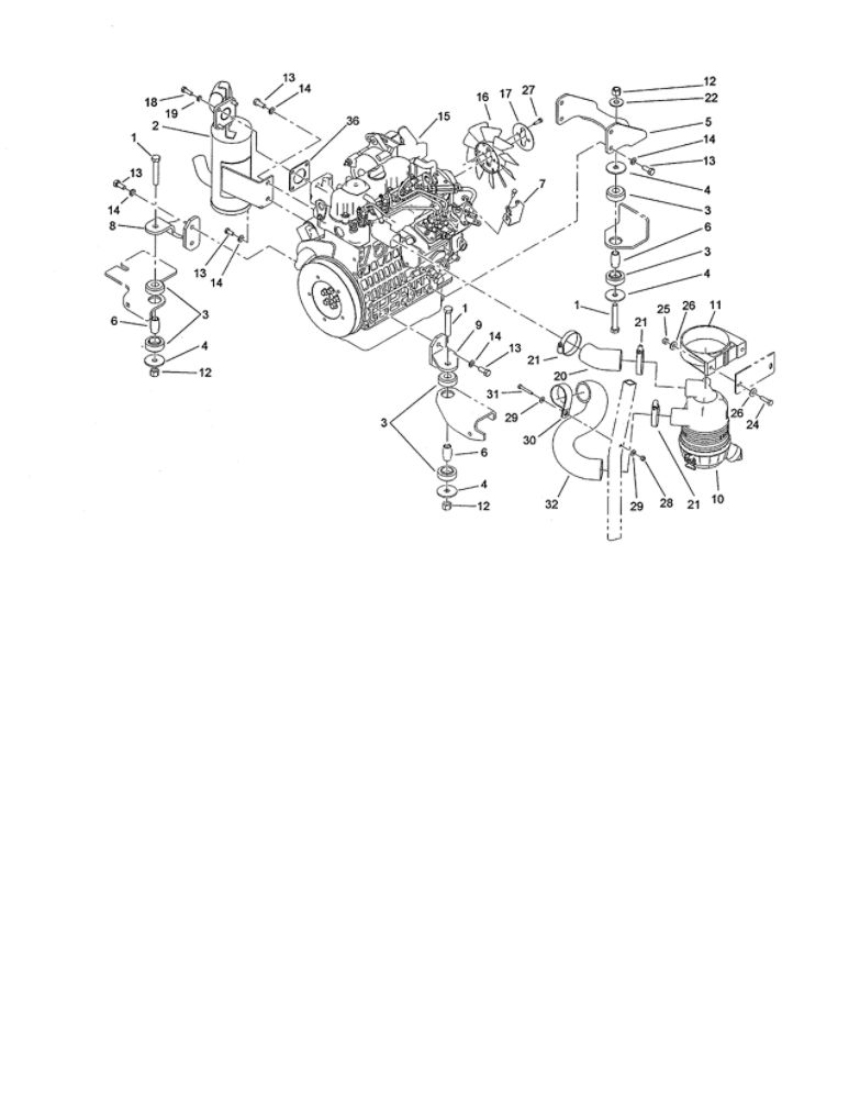 Engine/Exhaust/Air Intake Diagram and Parts List for 74264 260000001 AND UP Toro Lawn Mower