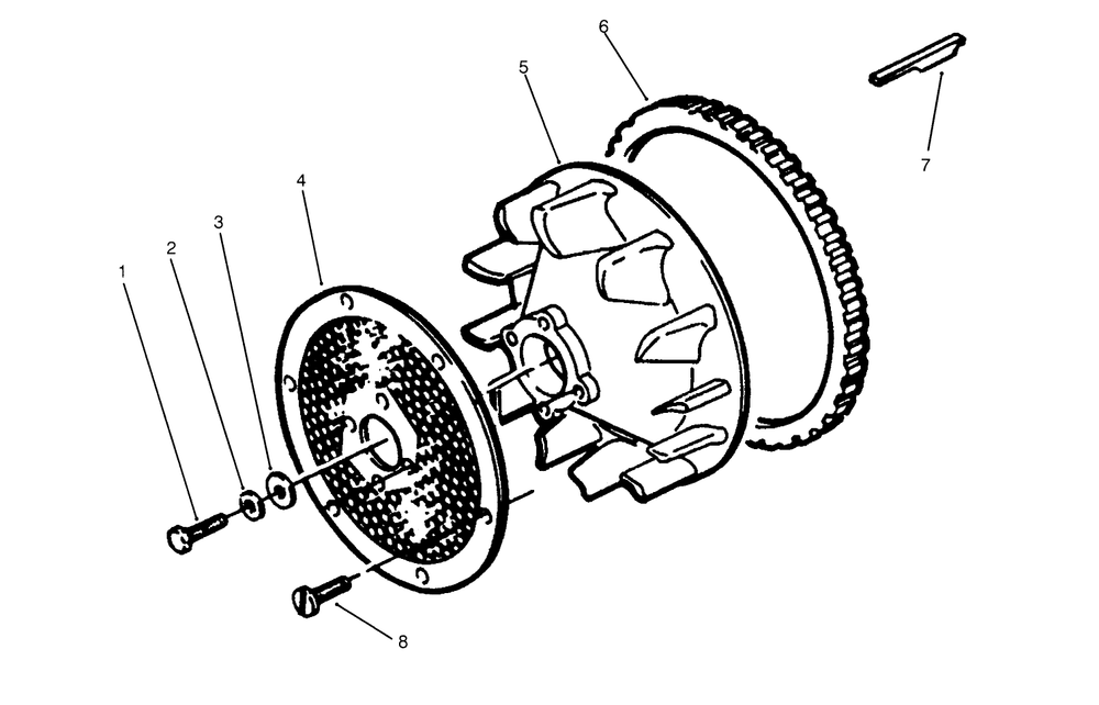 Blower Screen & Ring Diagram and Parts List for 73501 59000412 - 59002868 Toro Lawn Tractor