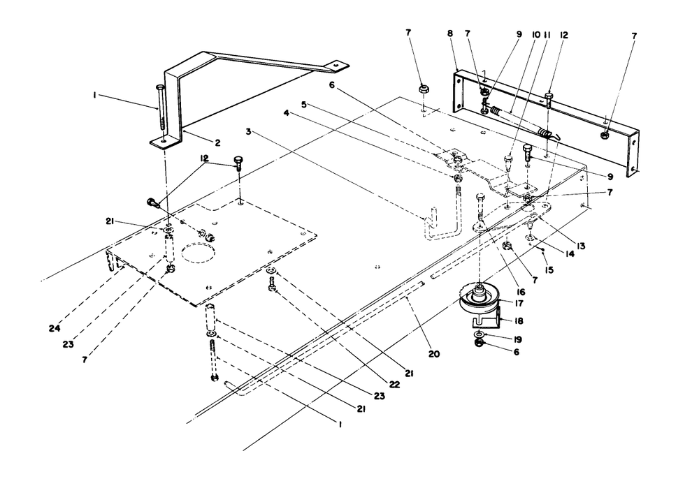 Traction Assembly Diagram and Parts List for 56145 7000001 - 7999999 Toro Lawn Tractor