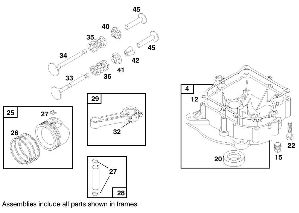 Engine Briggs & Stratton Model 284707-1148-E1 Diagram and Parts List for 71189 8900001 - 8999999 Toro Lawn Tractor