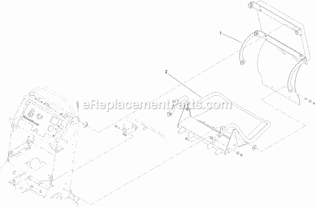 Cushion And Platform Assembly Diagram and Parts List for 74575 315000001-315999999 Toro Lawn Mower