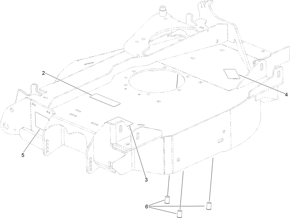 Lh Wing Deck Decal Assembly No. 142-5475 Diagram and Parts List for 74090 410000000 - 412999999 Toro Lawn Tractor