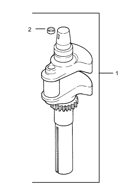 Crankshaft Assembly Diagram and Parts List for 74414 (250000001-250005000)(2005) Toro Lawn Mower