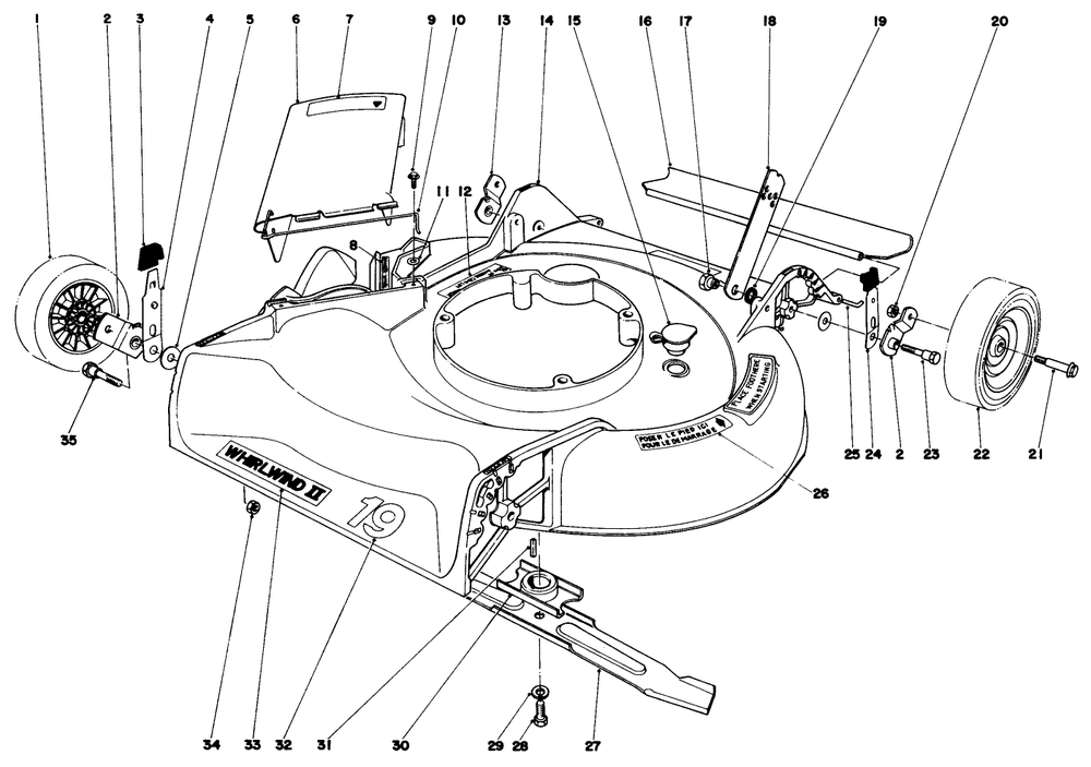 Housing Assembly Model 16009 And 16113 Diagram and Parts List for 16113 9000001 - 9999999 Toro Lawn Mower
