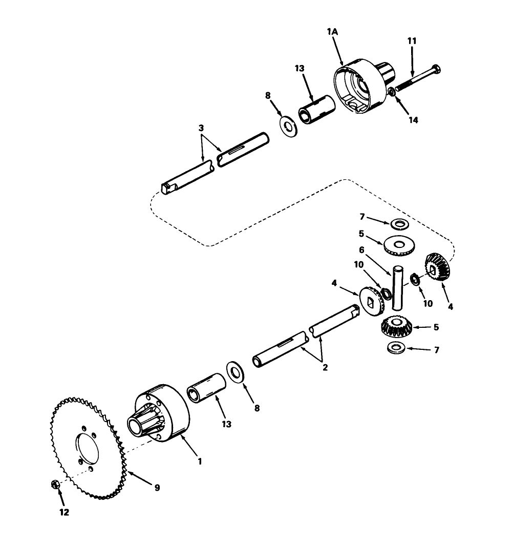 Differential Assembly Diagram and Parts List for 56125 5000001 - 5999999 Toro Lawn Tractor
