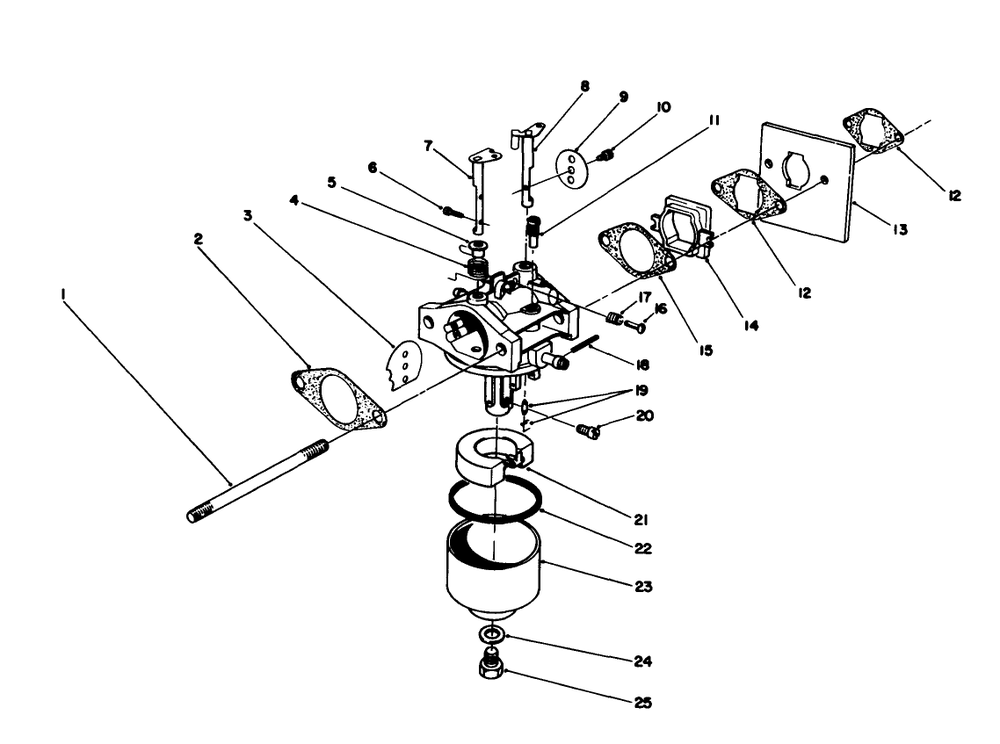Engine Assembly Model No. 47pj8 Diagram and Parts List for 22025C 9000001 - 9999999 Toro Lawn Mower