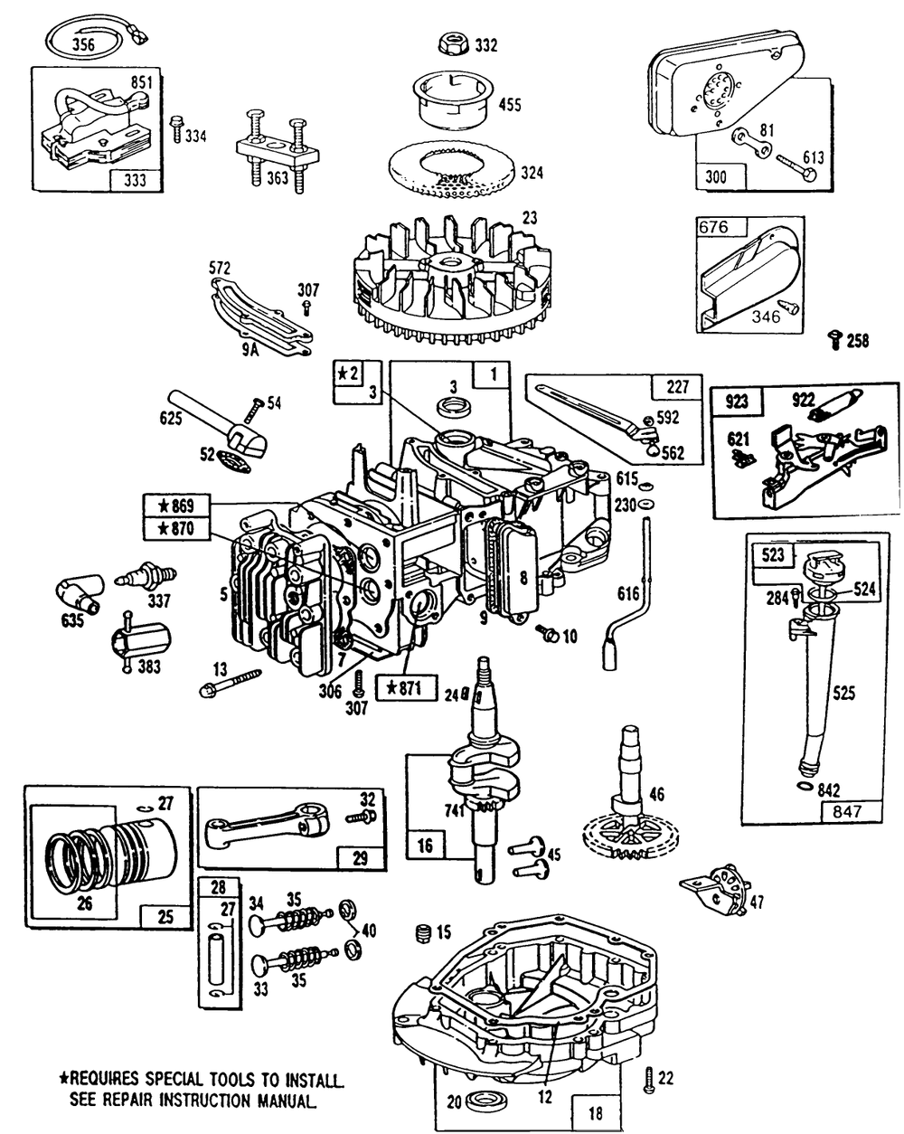 Engine Model No. 124702-3115-01 Diagram and Parts List for 20668 0000001 - 0999999 Toro Lawn Mower