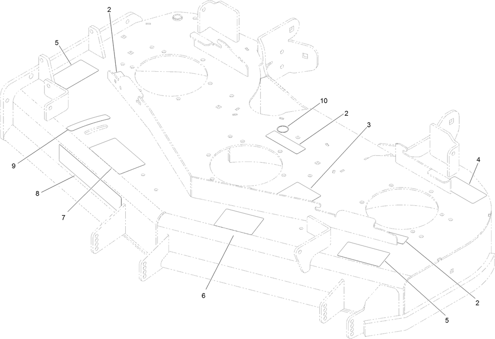 Deck Decal Assembly Diagram and Parts List for 74902TE (314000001-314999999)(2014) Toro Lawn Mower
