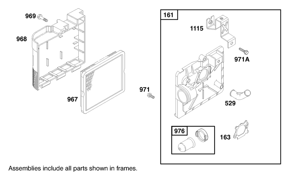 Engine Briggs & Stratton Model 12f802-1767-E1 Diagram and Parts List for 20808 8900001 - 8999999 Toro Lawn Mower