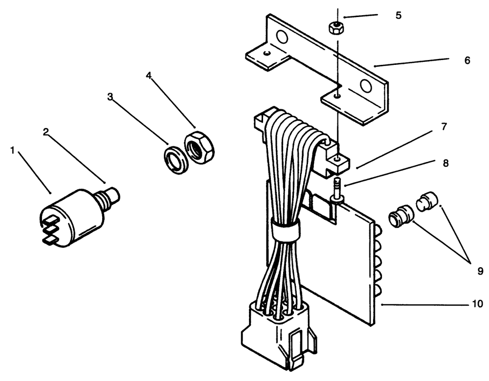Electrical System Diagram and Parts List for 73440 5900223 - 5999999 Toro Lawn Tractor