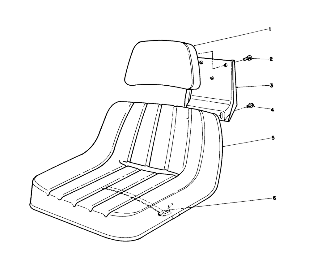 Deluxe Seat Kit No. 68-3800 (Optional) Diagram and Parts List for 55620 9000001 - 9999999 Toro Lawn Tractor